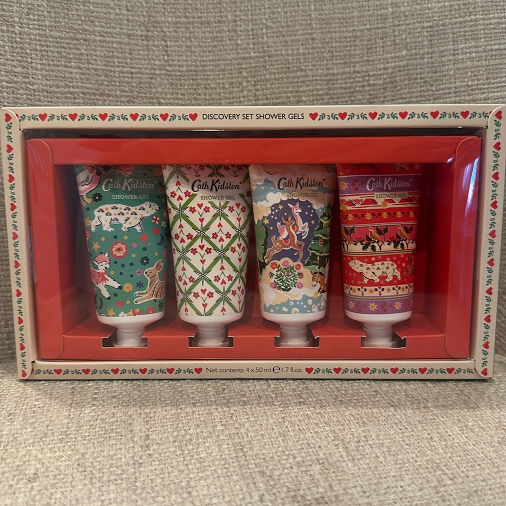 Cath Kidston Discovery set shower gels Christmas holiday gift set of 4